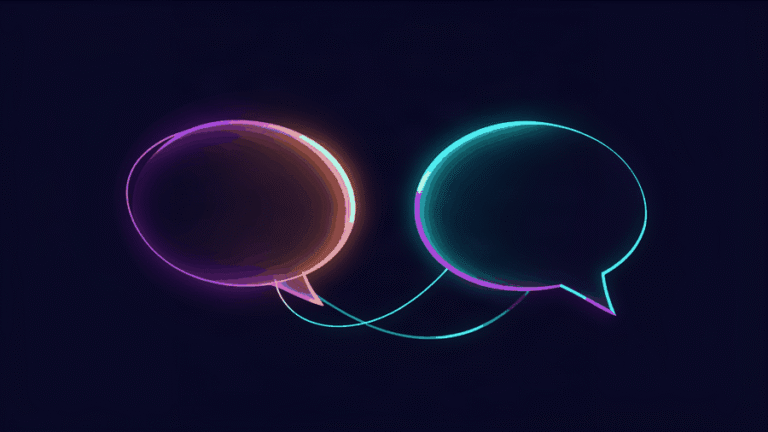 how to write dialogue - abstract dark theme illustration